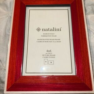 natalini picture frame 4x6 Made In Italy Handcrafted Wood  Frame Red